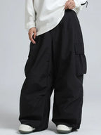 Baggy Wide Leg Cargo Snowboard Trousers for Men | Loose Fit Winter Sports Style