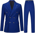 Double Breasted Slim Fit Two Piece Suit for Men | Wedding and Business Wear