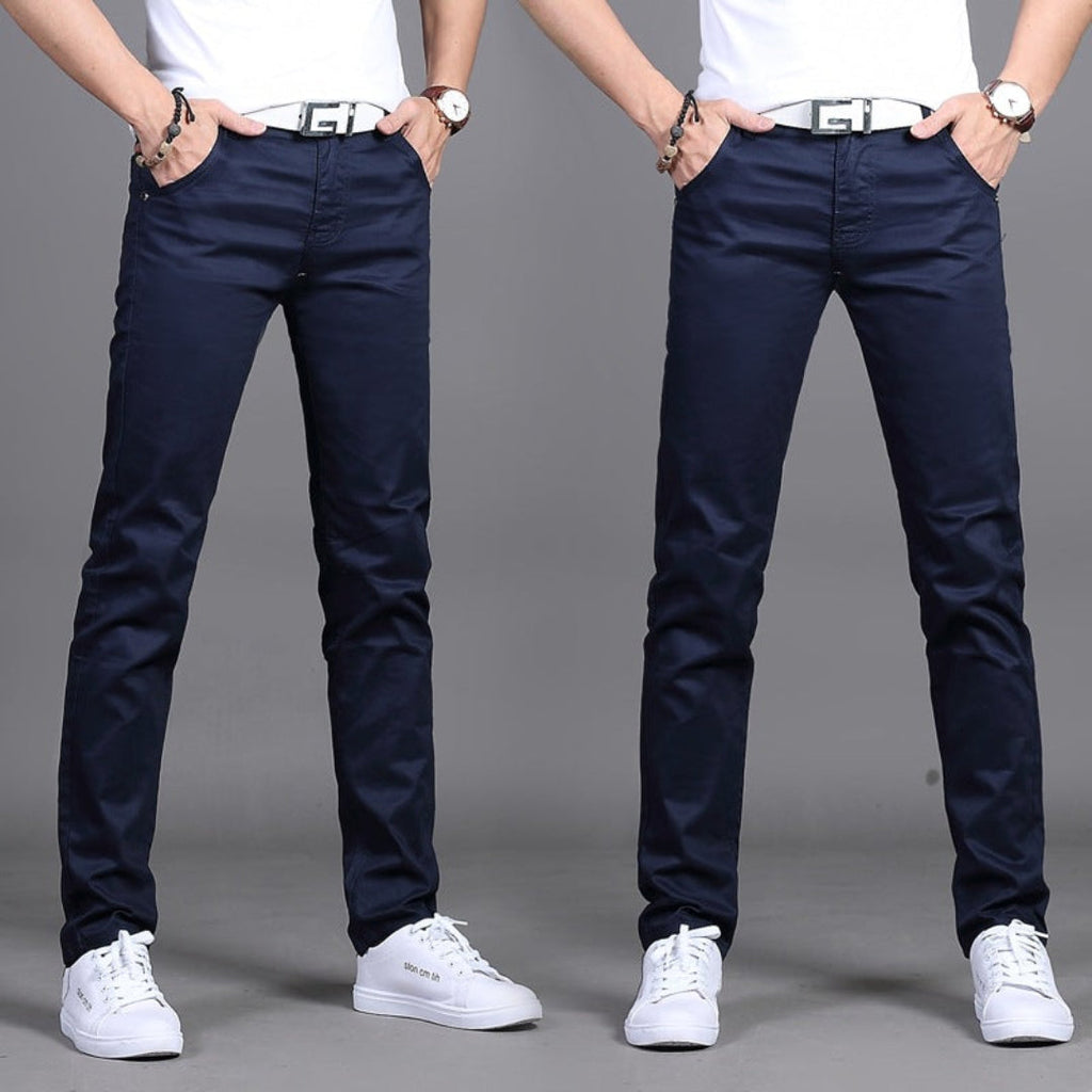 Slim Fit Tailored Trousers for Men | Formal Office Business Wear