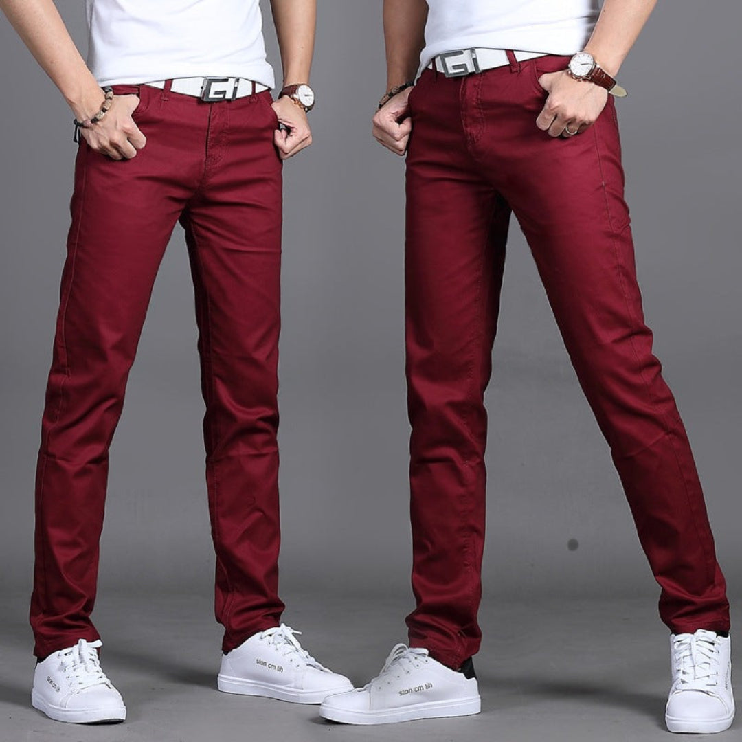 Slim Fit Tailored Trousers for Men | Formal Office Business Wear