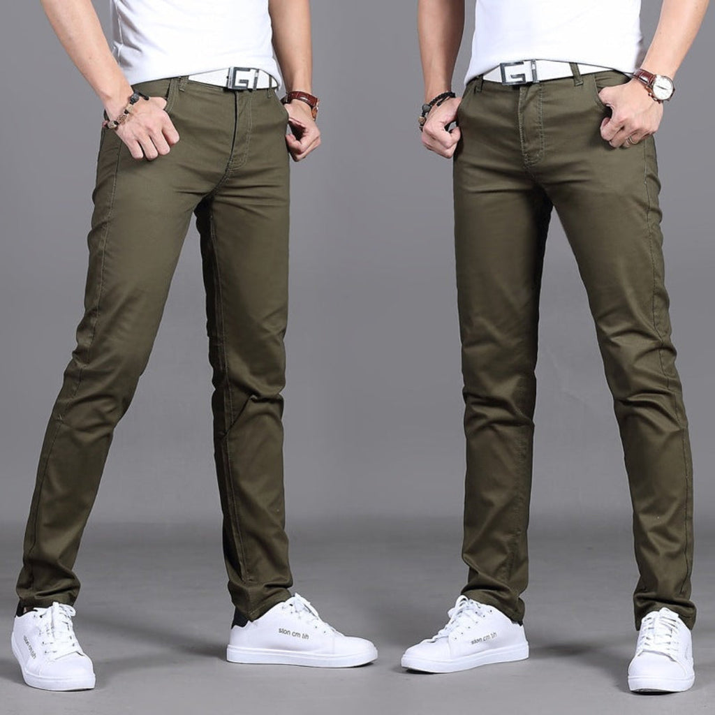 Slim Fit Tailored Trousers for Men | Formal Office Business Wear