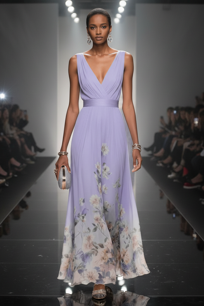 Floral Print Maxi Dress for Women | Lightweight Summer Occasion