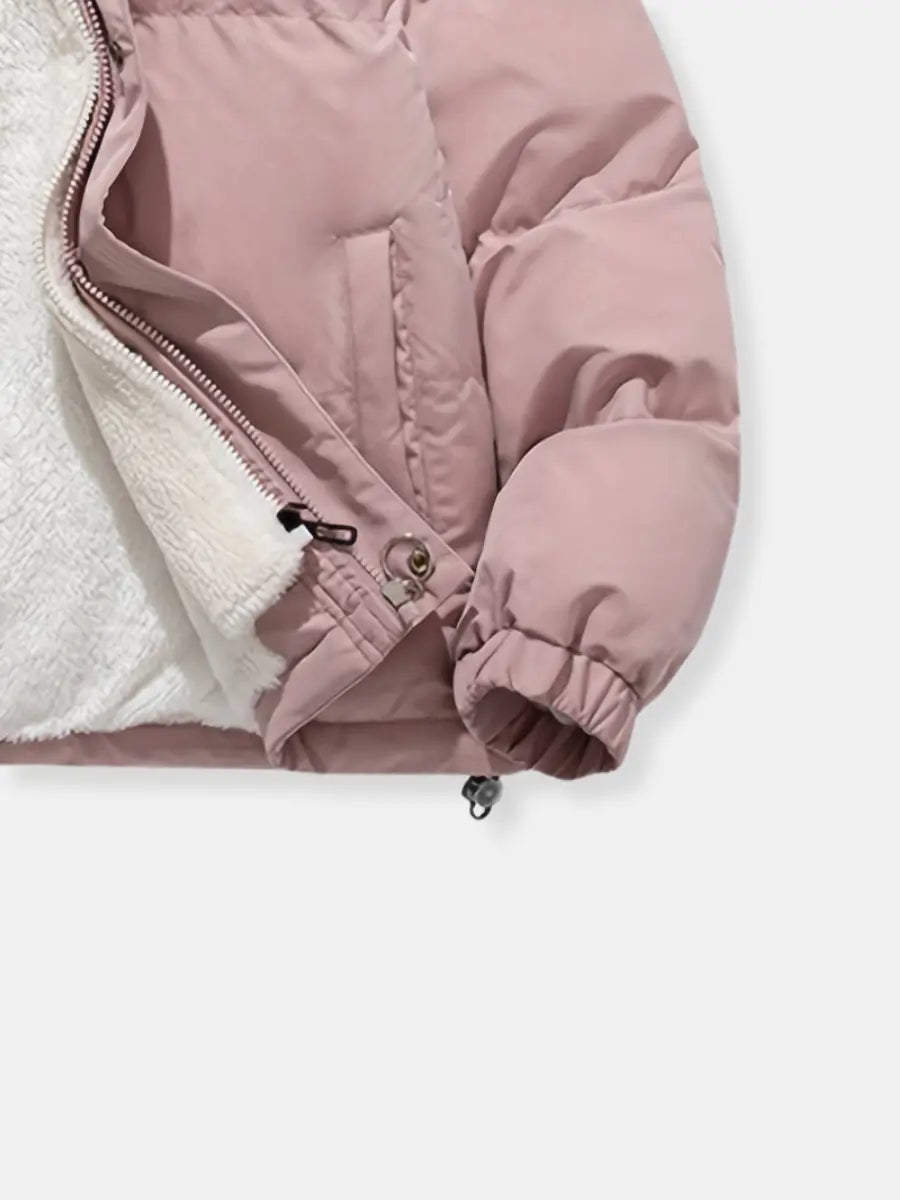Women Jacket | Quilted design with hood and zip closure