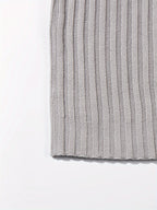 Textured Ribbed Knit High Neck Jumper for Men | Autumn and Winter Layer