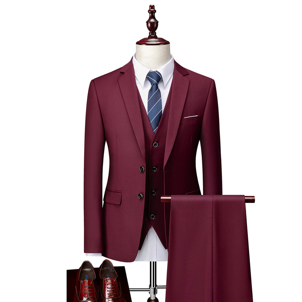Classic Fit Three Piece Suit for Men | Wedding and Formal Occasions