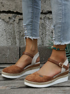 Brown Woven Cushioned Orthopedic Sandals for Women