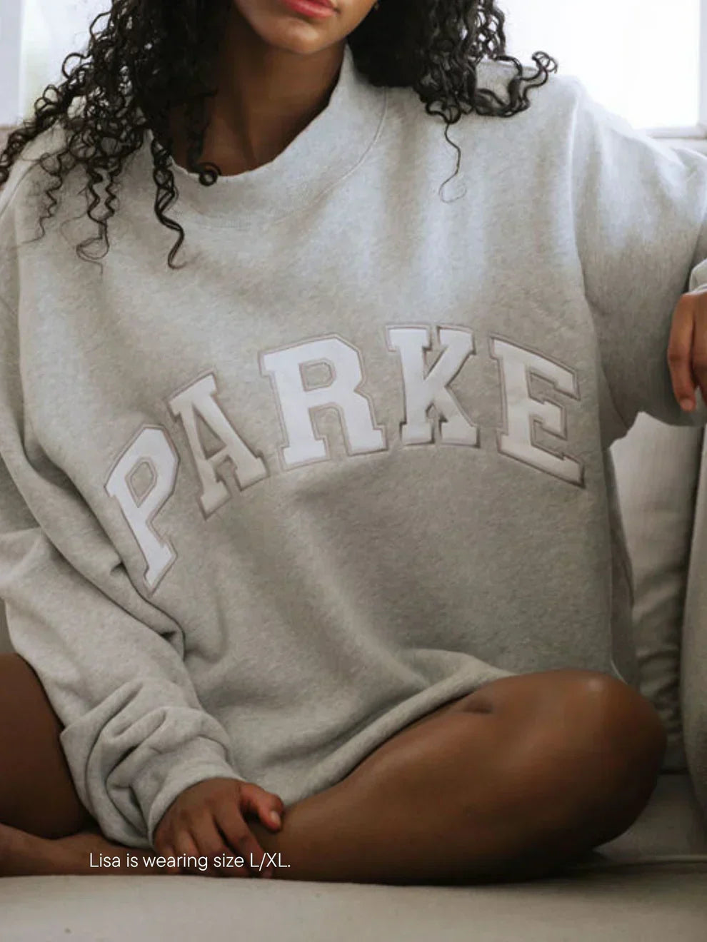 Heavyweight Fleece Varsity Sweatshirt for Men | Oversized Crewneck
