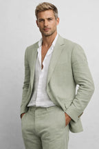 Two-Piece Linen Suit for Men | Regular Fit