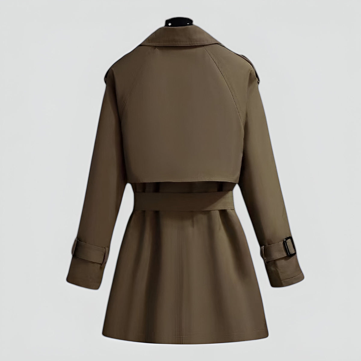 Double Breasted Mid Length Trench Coat for Women | Spring Autumn Outerwear