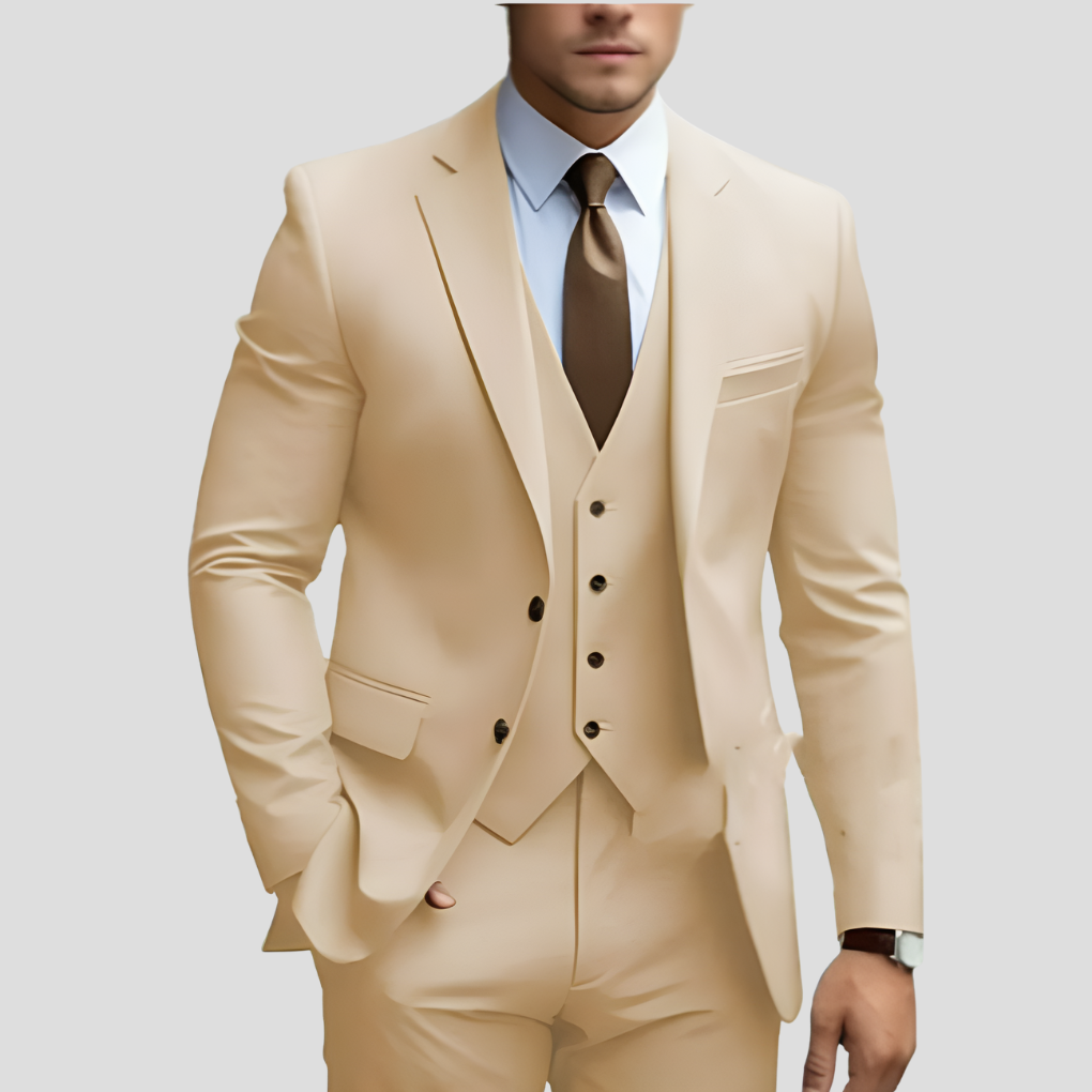 Men Suit | Three Piece Blazer Vest Trouser Set