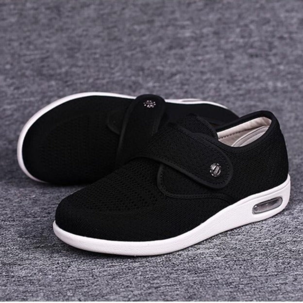 Women Shoes | Wide Fit Slip-On Strap Sneakers