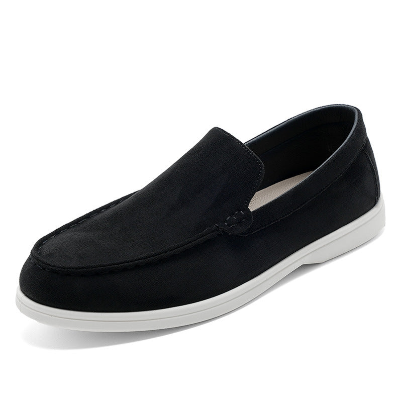 Men's Slip-On Loafers with Round Toe for Everyday Wear