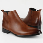 Men's Ankle Chelsea Boots with Side Zip Closure