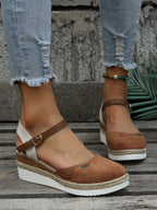 Brown Woven Cushioned Orthopedic Sandals for Women