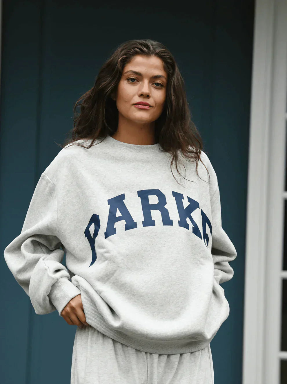 Heavyweight Fleece Varsity Sweatshirt for Men | Oversized Crewneck