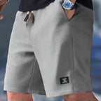 Men's Slim Fit Shorts with Adjustable Waistband