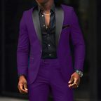 Notch Lapel Two Piece Suit for Men | Formal Wedding Occasion