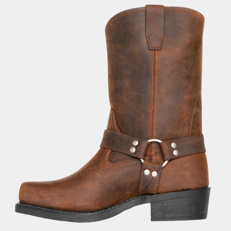 Women's Slip-On Cowboy Boots Above the Ankle for Women