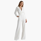 Women Jumpsuit | Wide-leg fit with shirt collar and button front