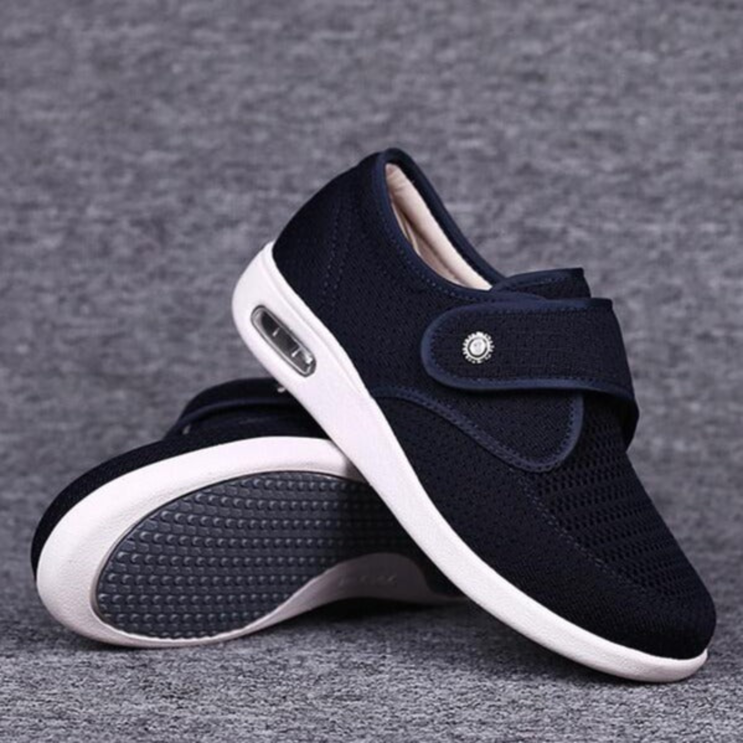 Women Shoes | Wide Fit Slip-On Strap Sneakers
