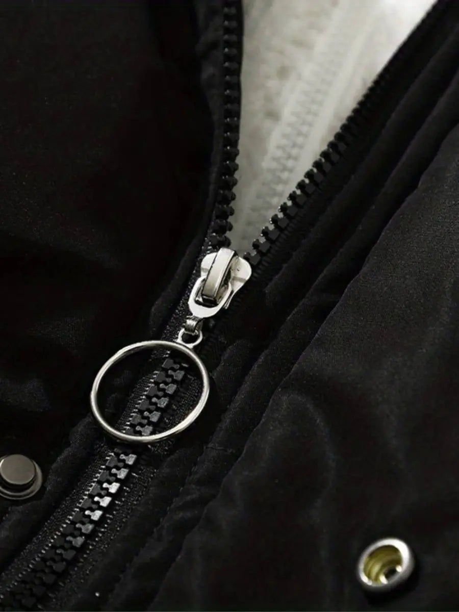 Women Jacket | Quilted design with hood and zip closure