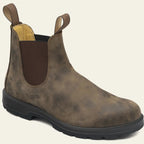 Waterproof Vegan Leather Slip On Chelsea Boots with Elastic Side Panels for Men