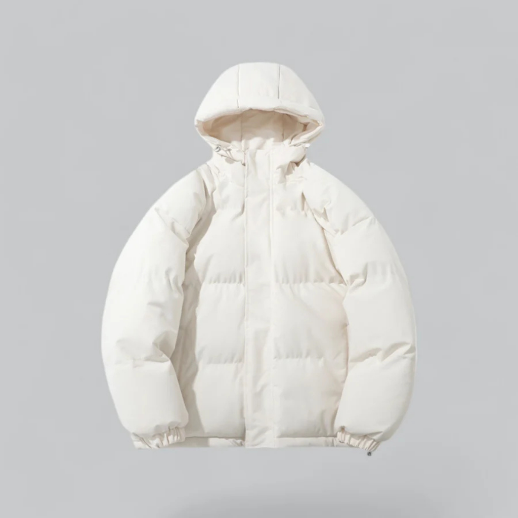 Padded Zip-Up Hooded Winter Jacket for Men and Women