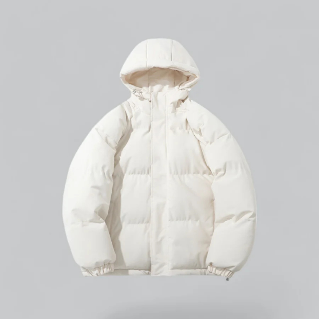Padded Zip-Up Hooded Winter Jacket for Men and Women