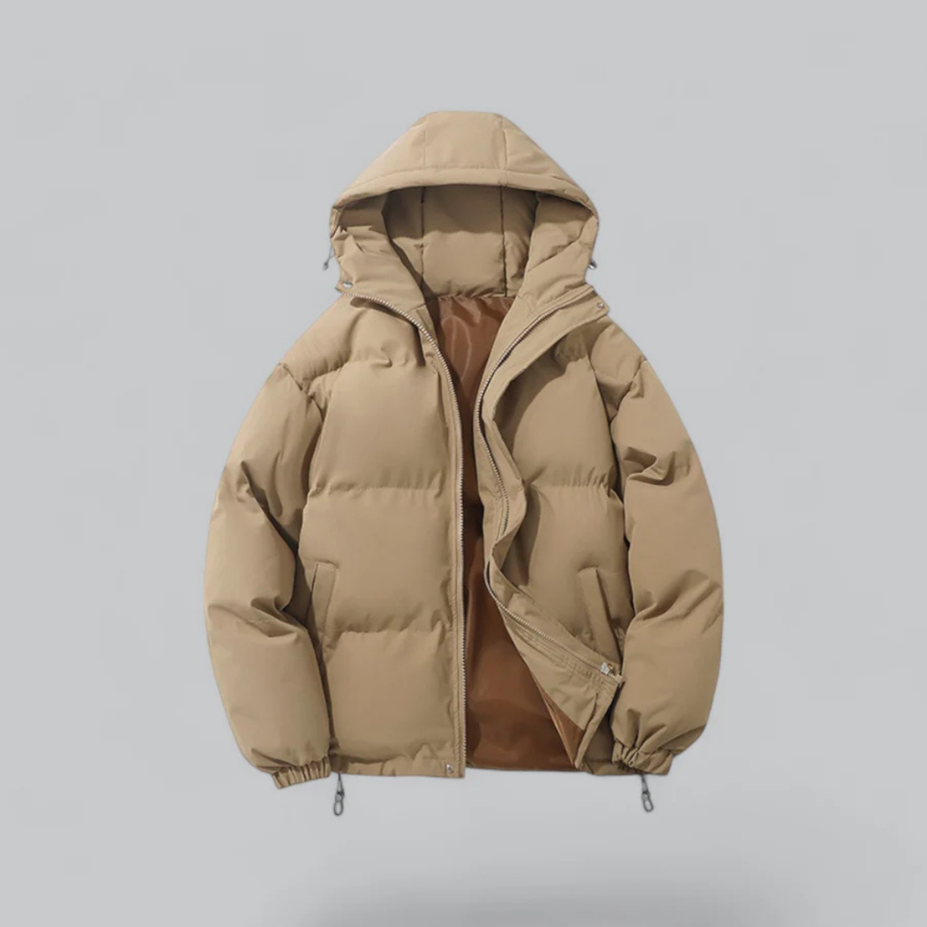 Padded Zip-Up Hooded Winter Jacket for Men and Women