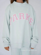 Heavyweight Fleece Varsity Sweatshirt for Men | Oversized Crewneck