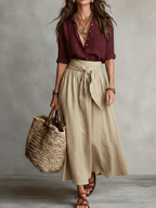 Flowy Two-Piece Set for Women | Bohemian Summer Co-ord