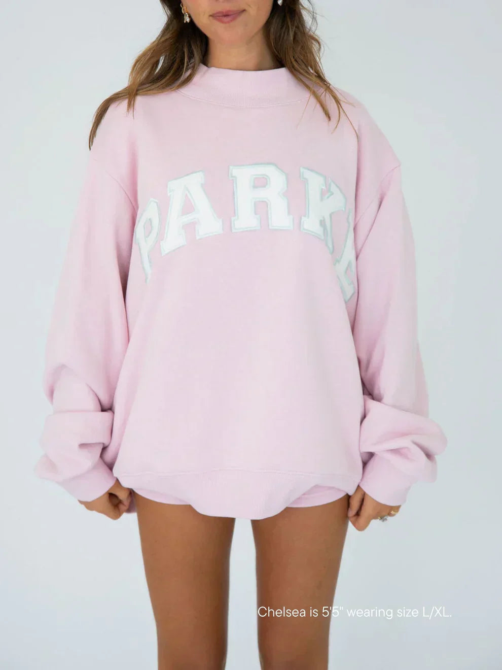 Heavyweight Fleece Varsity Sweatshirt for Men | Oversized Crewneck