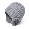 Fleece Lined Ribbed Knit Winter Beanie Hat with Ear Flaps for Men | Cold Weather