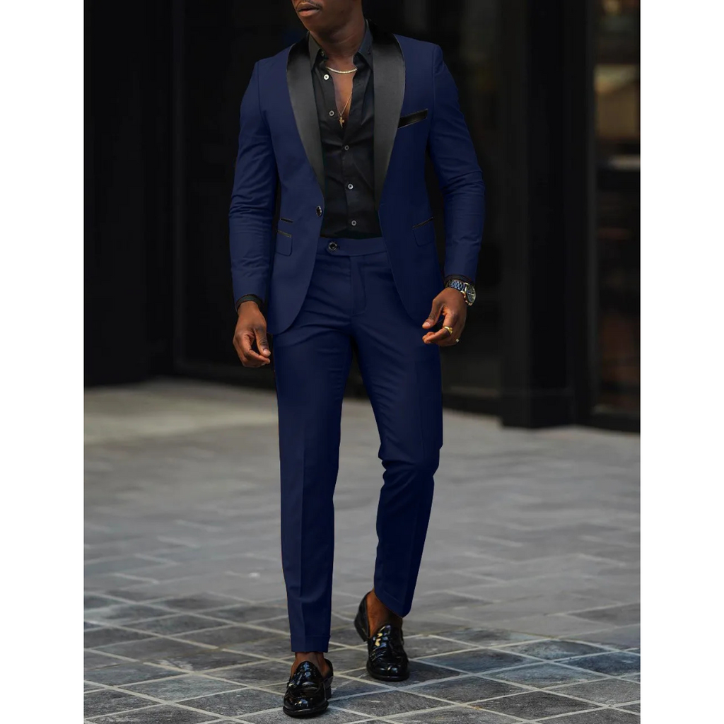 Notch Lapel Two Piece Suit for Men | Formal Wedding Occasion