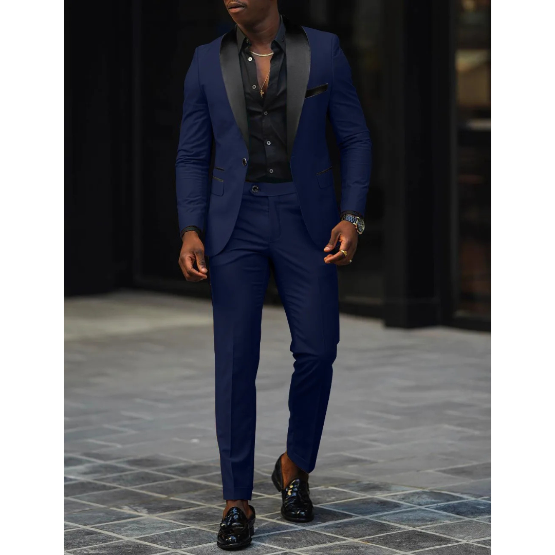 Notch Lapel Two Piece Suit for Men | Formal Wedding Occasion