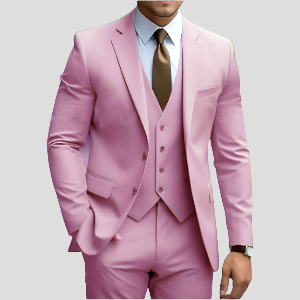 Men Suit | Three Piece Blazer Vest Trouser Set