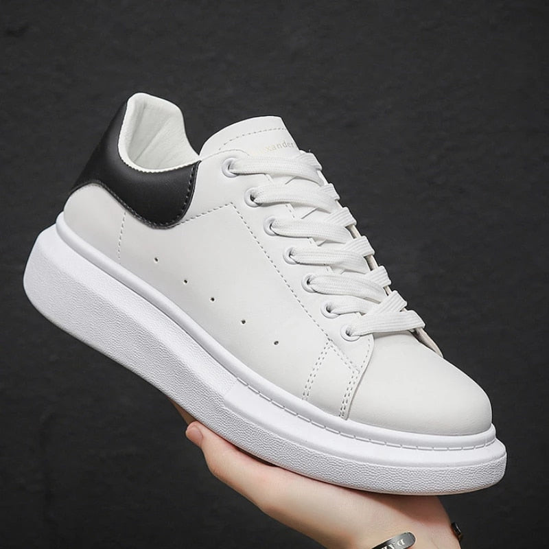 Lightweight Breathable Leather and Textile Casual Trainers for Men | Daily Wear