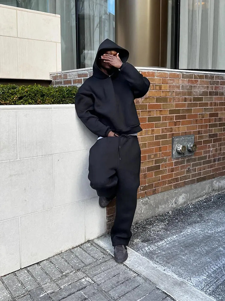Loose Fit Tracksuit Set for Men | Casual Loungewear Style