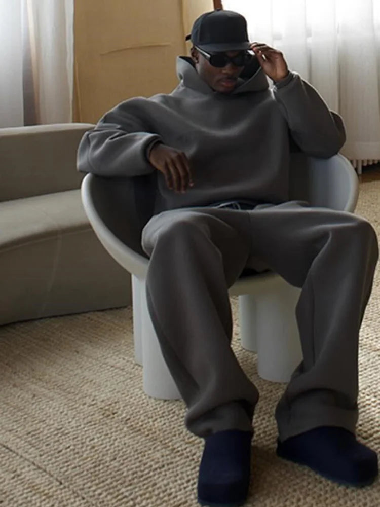 Loose Fit Tracksuit Set for Men | Casual Loungewear Style
