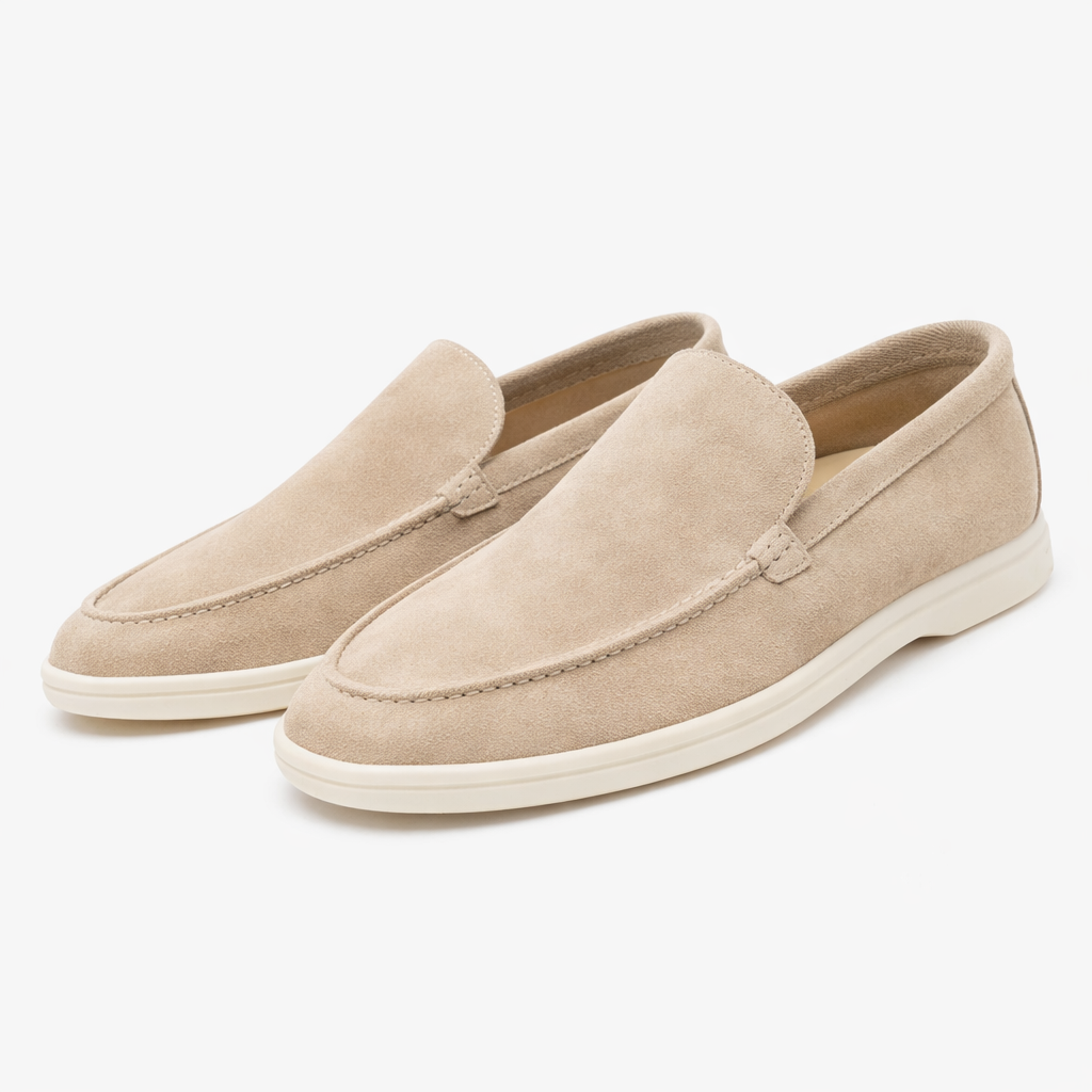 Suede-Look Slip-On Loafers for Men