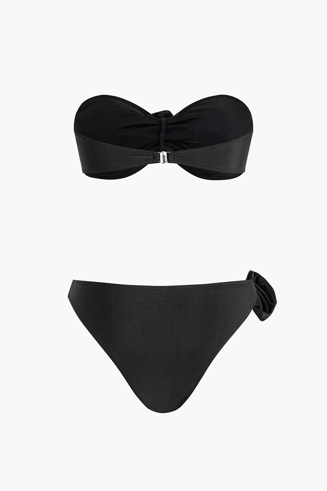 Women Bikini Set | Bandeau with flower and high-cut bottom