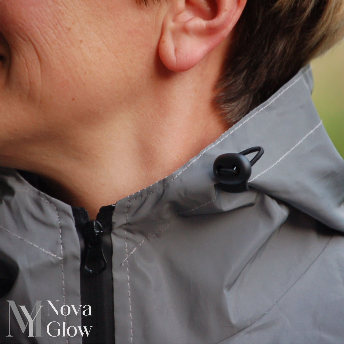 Reflective High Visibility Windproof Water Repellent Jacket for Men | Running