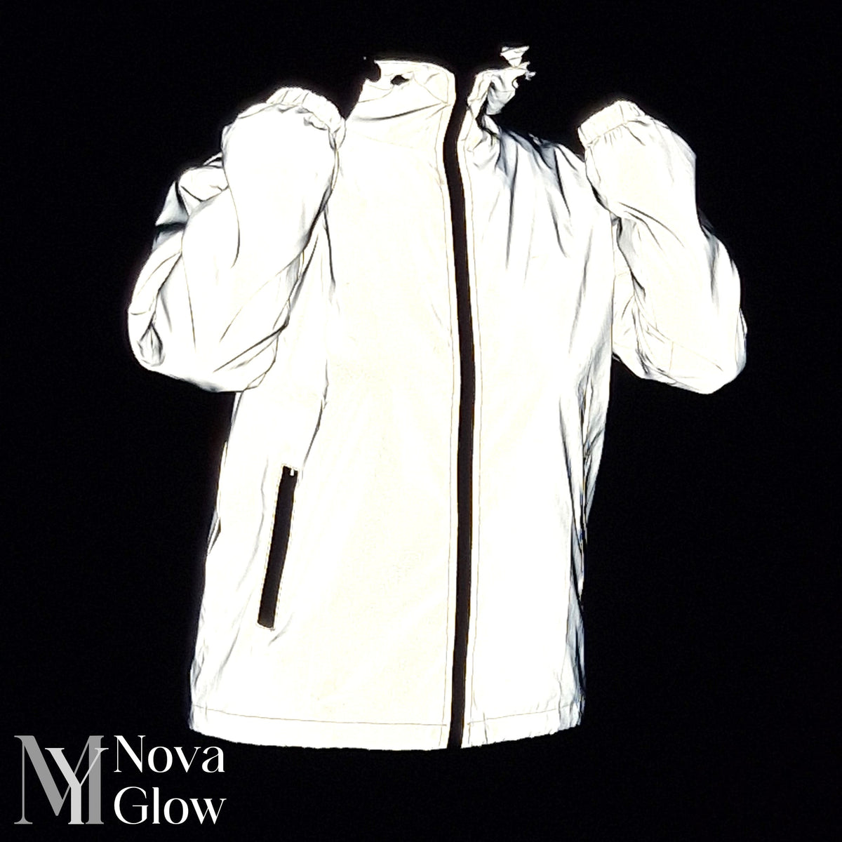 Reflective High Visibility Windproof Water Repellent Jacket for Men | Running