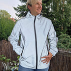 Reflective High Visibility Windproof Water Repellent Jacket for Men | Running