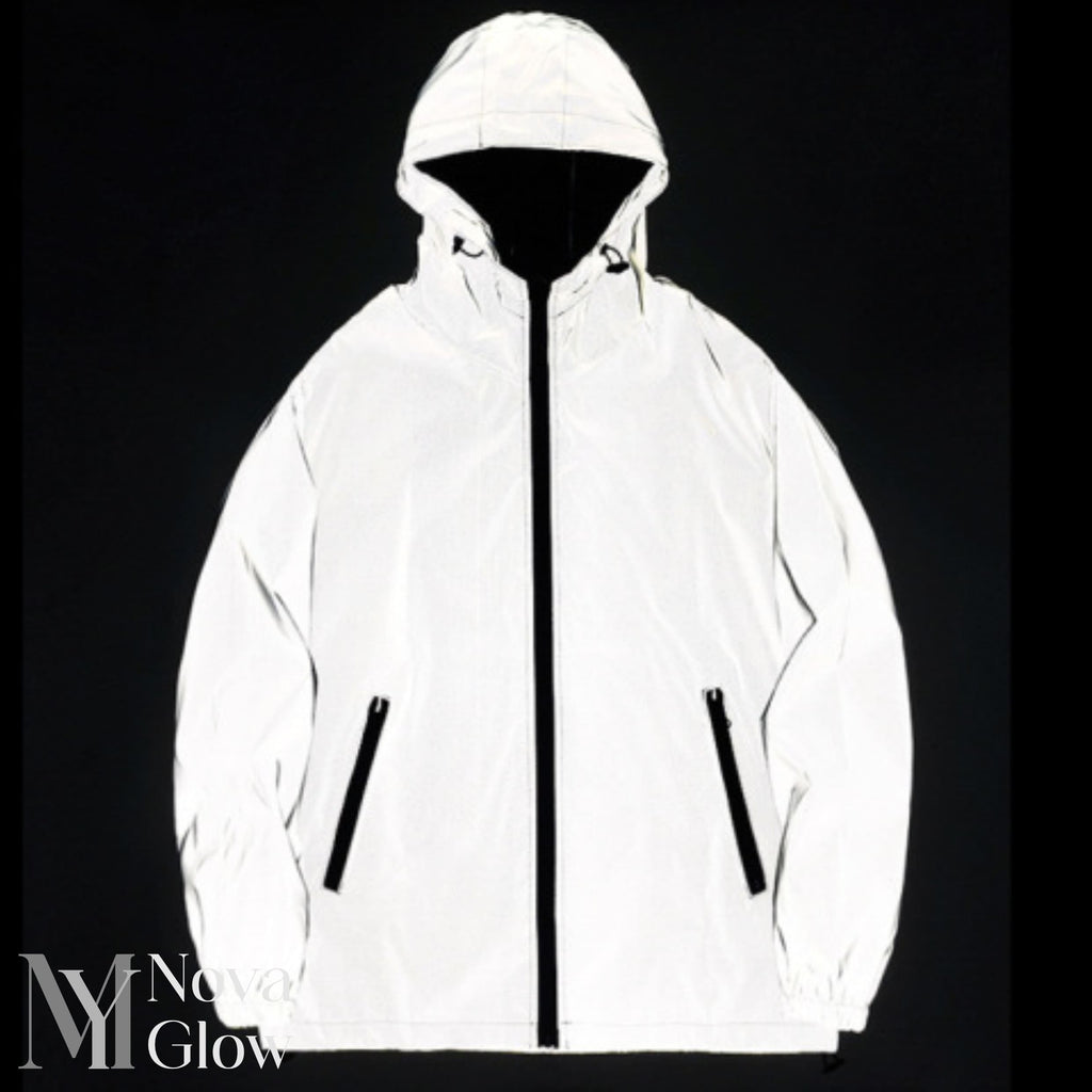 Reflective High Visibility Windproof Water Repellent Jacket for Men | Running