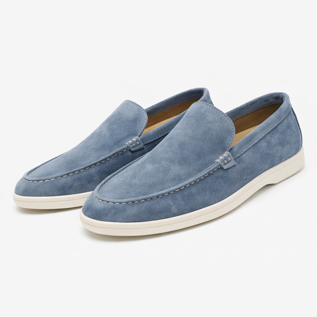 Suede-Look Slip-On Loafers for Men