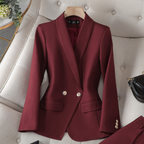 Women Blazer | Tailored cut with matching straight-leg trousers