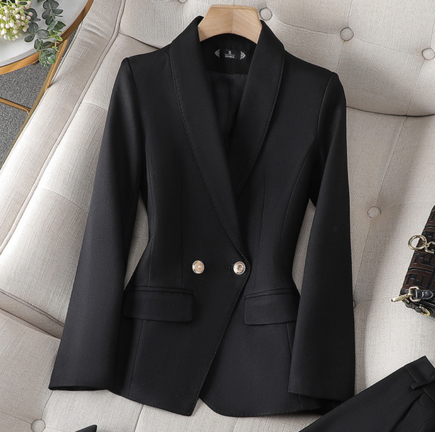 Women Blazer | Tailored cut with matching straight-leg trousers