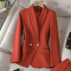 Women Blazer | Tailored cut with matching straight-leg trousers