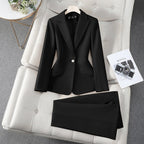 Women Blazer | Tailored cut with matching straight-leg trousers